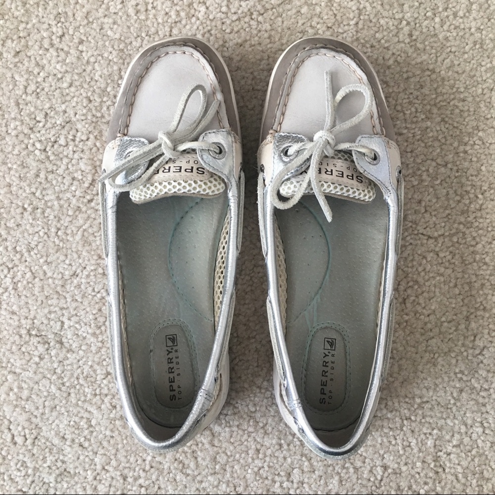 Sperry Angelfish Metallic Boat Shoe 6M